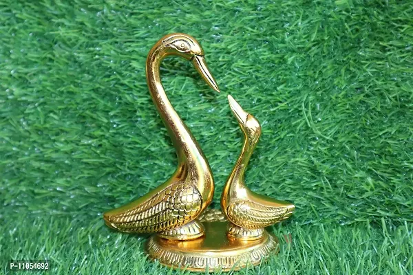 Salvus App SOLUTIONS Metal swan Pair Showpiece/Figurine for Home-Office Decoration & Car Dashboard-thumb5