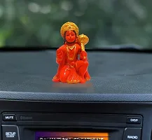 Beautifully Handcrafted Hanuman ji ki murti for Home Temple | Hanuman ji Idols for Car Dashboard for Home D?cor | Marble Hanuman Statue for Home Temple,Office Temple,Workplace and Divine Places-thumb3