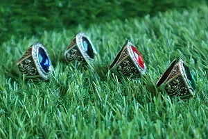 Salvus APP SOLUTIONS Unisex Handmade Metal Scorpio Ring With multicolor Stone Accessory For Men  Women 3-pc (Standard size_Assorted)-thumb2