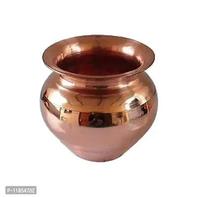 Salvus APP SOLUTIONS Copper Karwa Chauth Kalash Lota (9x9x8 cm)