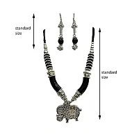 Salvus APP SOLUTIONS Garba Dandia Tribal Design Boho Pattern Oxidised Jewellery Set for Girls & Women-thumb1