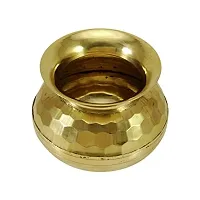 SK Craft Brass Kalash Lota, Karwa Lota, Karva Lota, Brass Karwa, Karwa Kalash, Pooja Kalash, Kalash for puja-3 Inches-thumb1