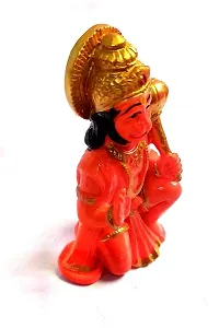 Beautifully Handcrafted Hanuman ji ki murti for Home Temple | Hanuman ji Idols for Car Dashboard for Home D?cor | Marble Hanuman Statue for Home Temple,Office Temple,Workplace and Divine Places-thumb1