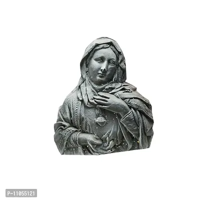 Salvus APP SOLUTIONS Antique Polyresin Mother Mary Idol/Statue for Home, Office Decor & Car Dashboard Idol (2 Inch)-thumb4