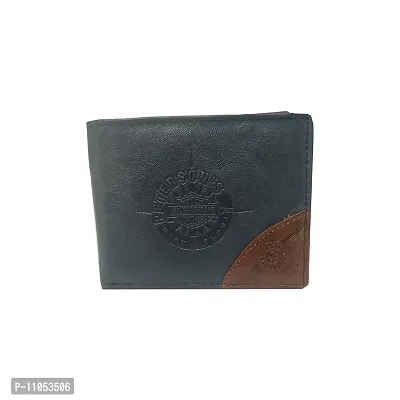 Salvus App SOLUTIONS Peterson Blue Men's Premium Leather Wallet-thumb2