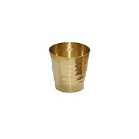 SK Craft Brass Small Glass Pooja Accessories, Brass Pooja Glass (Size No. 2)-thumb1