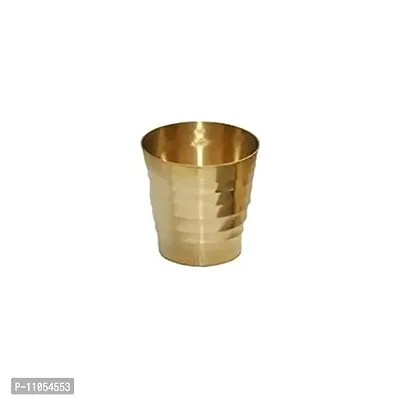 SK Craft Brass Small Glass Pooja Accessories, Brass Pooja Glass (Size No. 2)-thumb2