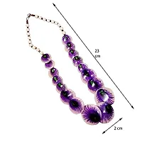 Salvus App SOLUTIONS Unique Onyx Marble Antique Multicolor Stone Necklace for Girls-thumb2