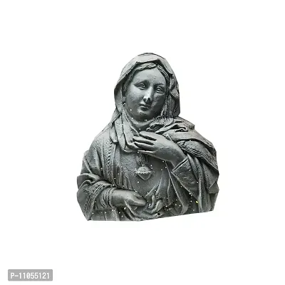 Salvus APP SOLUTIONS Antique Polyresin Mother Mary Idol/Statue for Home, Office Decor & Car Dashboard Idol (2 Inch)-thumb2