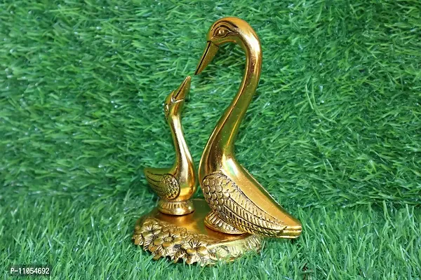 Salvus App SOLUTIONS Metal swan Pair Showpiece/Figurine for Home-Office Decoration & Car Dashboard-thumb4