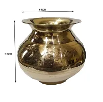 Salvus APP SOLUTIONS Brass Water Lota/Pooja Kalash Japani Karwa Chauth Lota - 400gm - 1Pc-thumb1