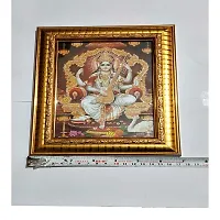 Salvus App SOLUTIONS Beautiful Photo Frame Along with Goddess Saraswati's Picture, Idol Photo Frame(Brown_8.5x7 inch)-thumb3