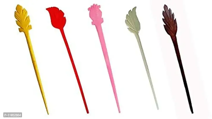 Salvus App SOLUTIONS Marble Made Multicolor Hair Stick Set Hair Stick for Girls-thumb3