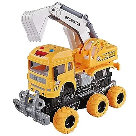 Excavator Bulldozer Truck Toy  for Kids