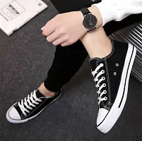 Black Synthetic Leather Casual Shoes For Women-thumb1