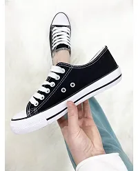 Canvas Casual shoes and sneakers for Women and Girls Canvas Shoes For Women  (Black)-thumb3