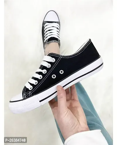Canvas Casual shoes and sneakers for Women and Girls Canvas Shoes For Women  (Black)-thumb4