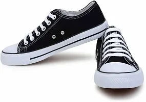 Fashion Shoes for Womens Latest Design Partywear| New Model | Canvas Shoes For Women  (Black)-thumb2