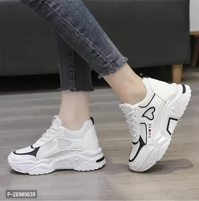 Black Love shoes and sneakers for Women  (Black)-thumb5