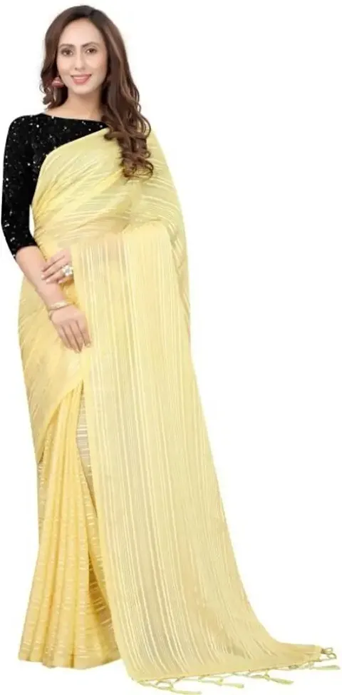 New In Georgette Saree with Blouse piece 