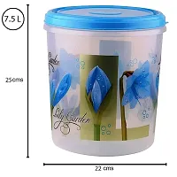 Plastic Grocery Container - 10000 ml, 7000 ml, 5000 ml  (Pack of 3, Blue)-thumb2