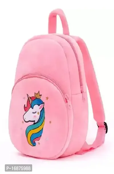 Maaya Unicorn Face preschool kids bag beautiful backpack, Pink-thumb2