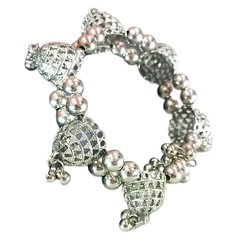 Oxidised Cuff Adjustable Bracelet Kada Bangle for Women and Girlshellip;