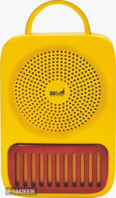 Wireless Bluetooth Portable Speaker with Supporting Carry Handle Yellow
