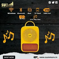 Wireless Bluetooth Portable Speaker with Supporting Carry Handle Yellow-thumb1