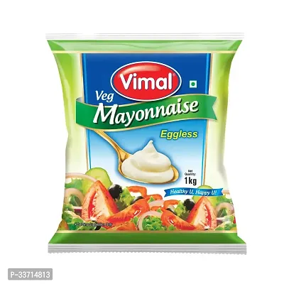 Vimal Veg Mayonnaise (1000 gm, Pack of 1) - Creamy, Delicious - Perfect for Sandwiches, Salads, and Dips, pastas, burgers-thumb0