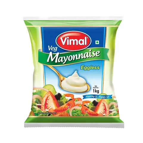 Vimal Veg Mayonnaise (1000 gm, Pack of 1) - Creamy, Delicious - Perfect for Sandwiches, Salads, and Dips, pastas, burgers