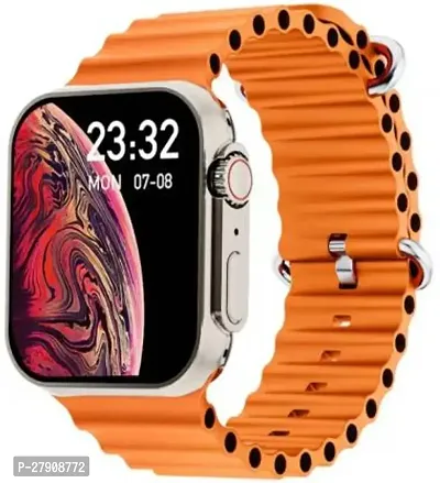 New Version Of Smartwatch S8 Watch Smartwatch (Orange Strap, 49Mm)-thumb0