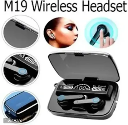 M19 Wireless Earbuds TWS 5.1 Large Screen Dual LED Digital Display Touch Bluetooth Headphones Mini Compact Portable Sports Waterproof Stereo in Ear Earphone-thumb0