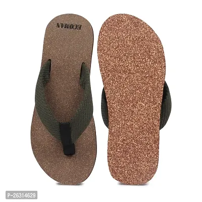 ECOMAN wooden slippers  casual flip-flops for men and boys vegan friendly paduka ayurvedic footwear-thumb5