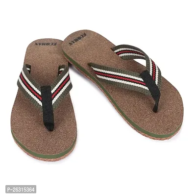 ECOMAN flip flops Regular use slippers for men wooden slippers