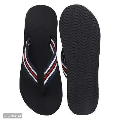 ECOMAN Rubber flip flops  casual Flip-flops for men and Boys (Black) daily wear slippers for men-thumb5