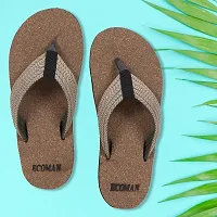 ECOMAN Wooden Slippers  Casual Flip Flop for men.-thumb2