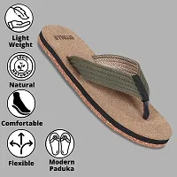 ECOMAN Wooden Slippers  Casual Flip Flop for men.-thumb1