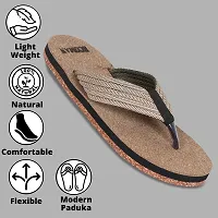 ECOMAN Wooden Slippers  Casual Flip Flop for men.-thumb1