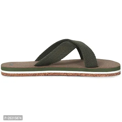 ECOMAN Ayurveda Yoga Wooden Slippers  Flip Flops For Men and Boys Vegan Friendly (Green). Slippers For Men-thumb3