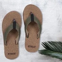 ECOMAN Wooden Slippers  Casual Flip Flop for men.-thumb2