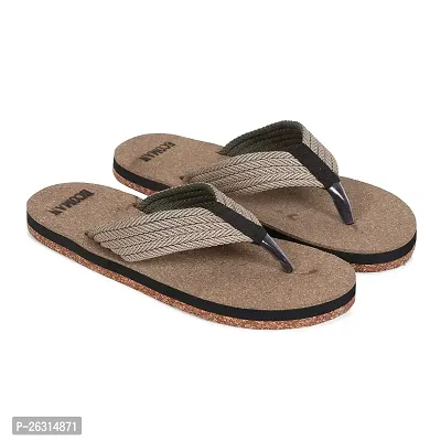 ECOMAN Wooden Slippers  Casual Flip Flop for men.-thumb0