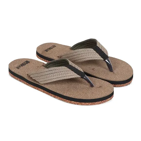 ECOMAN Wooden Slippers & Casual Flip Flop for men.
