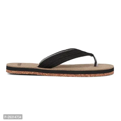 ECOMAN Wooden Slippers  Casual Flip Flop for men. (Black, numeric_8)-thumb4