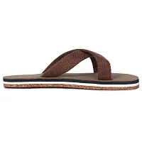 ECOMAN ayurveda yoga wooden slippers  casual flip-flops for men and boys vegan friendly (Light Brown)-thumb4