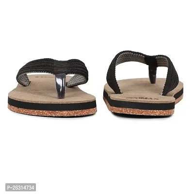 ECOMAN Wooden Slippers  Casual Flip Flop for men. (Black, numeric_8)-thumb5