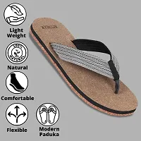 ECOMAN Wooden Slippers  Casual Flip Flop for men.-thumb1