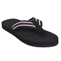 ECOMAN Rubber flip flops  casual Flip-flops for men and Boys (Black) daily wear slippers for men-thumb1