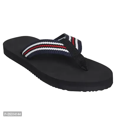 ECOMAN Rubber flip flops  casual Flip-flops for men and Boys (Black) daily wear slippers for men-thumb2