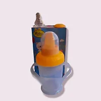 Two Brothers Shop Feeding Bottle 2+1 with Sipper Cup, Premium Quality Leak Proof - Sipper Cup with Handle (300ml) Baby Milk Bottle, Sipper with Nipple (AS Per Availability)-thumb2